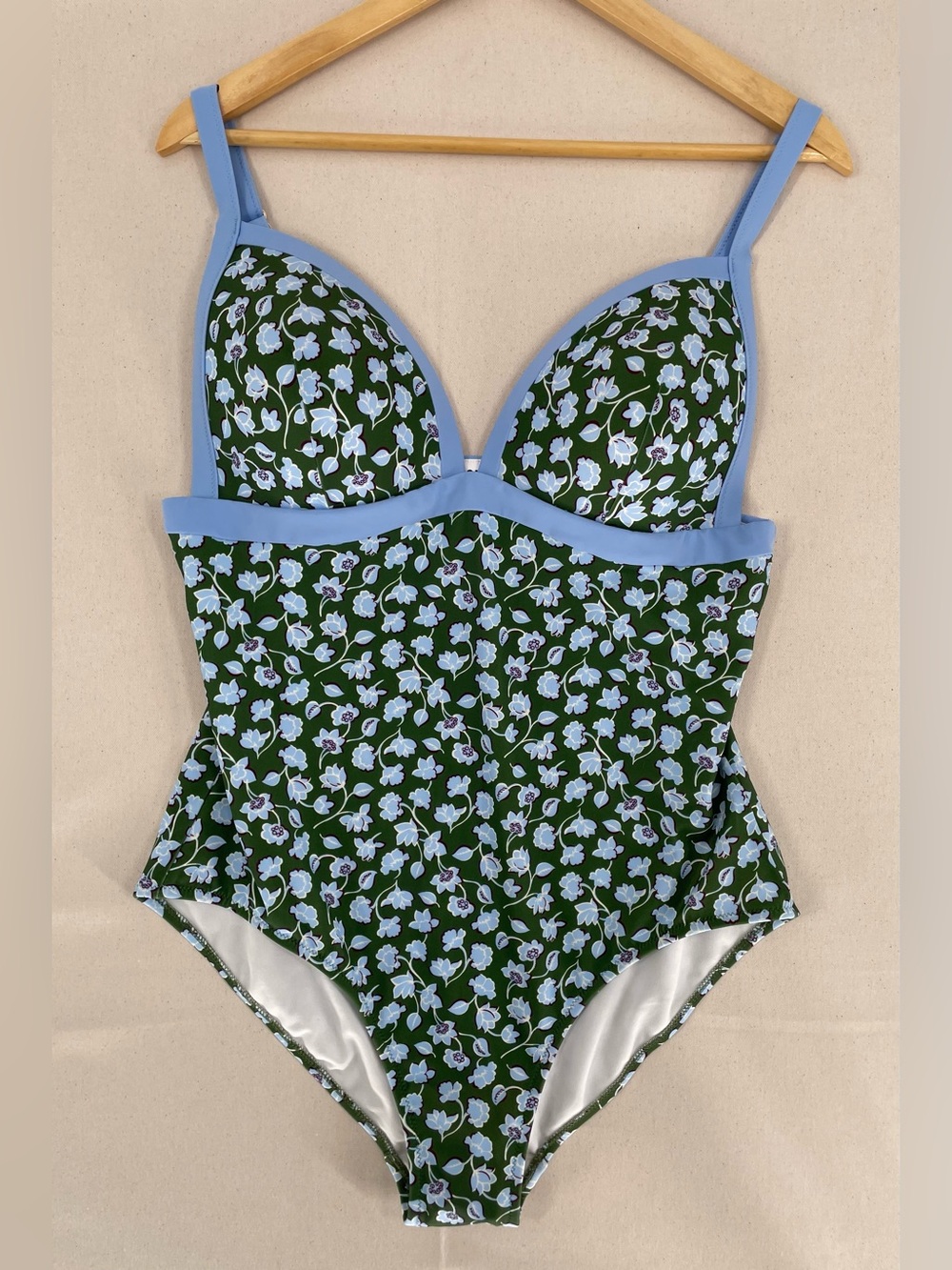 Boden Green Floral One-Piece Swimsuit - Picture 2 of 9